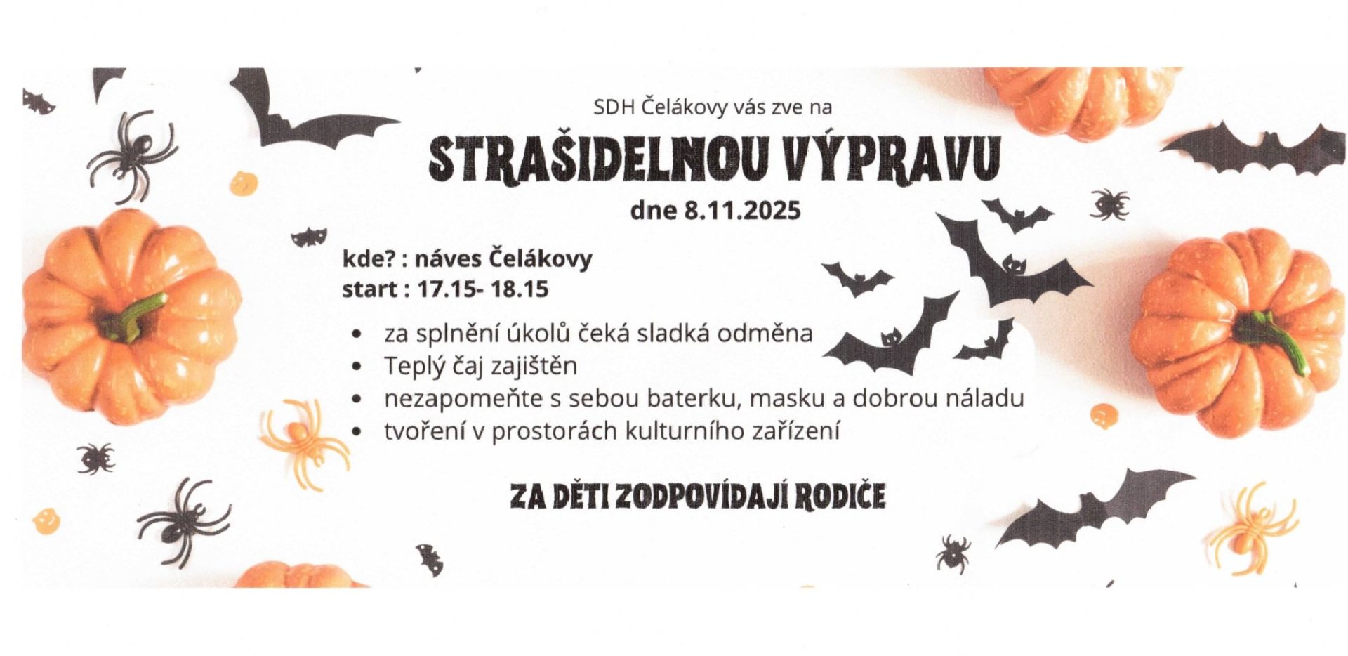 Strašidelná stezka ve vsi